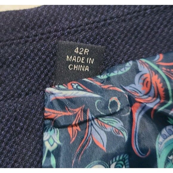 1930 Tailorbyrd Collection Blazer Jacket Sport Coat Men's 42R Navy Blue 2-Button - Picture 5 of 7